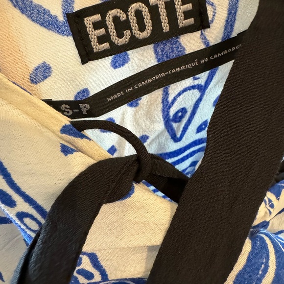 ECOTE | Blue & White Dress | S - Picture 4 of 4